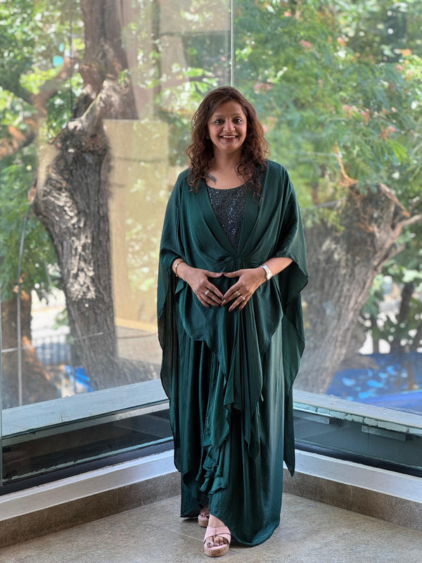 Green Kaftan Set
