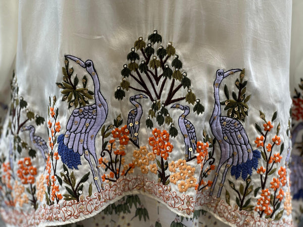 Off White Designer Made Skirt Set