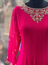 Pink Crepe Silk Gown