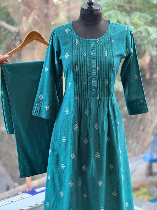 Blue Pin-Tux Yolk Co Ord