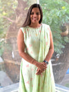 Green Drape Gown
