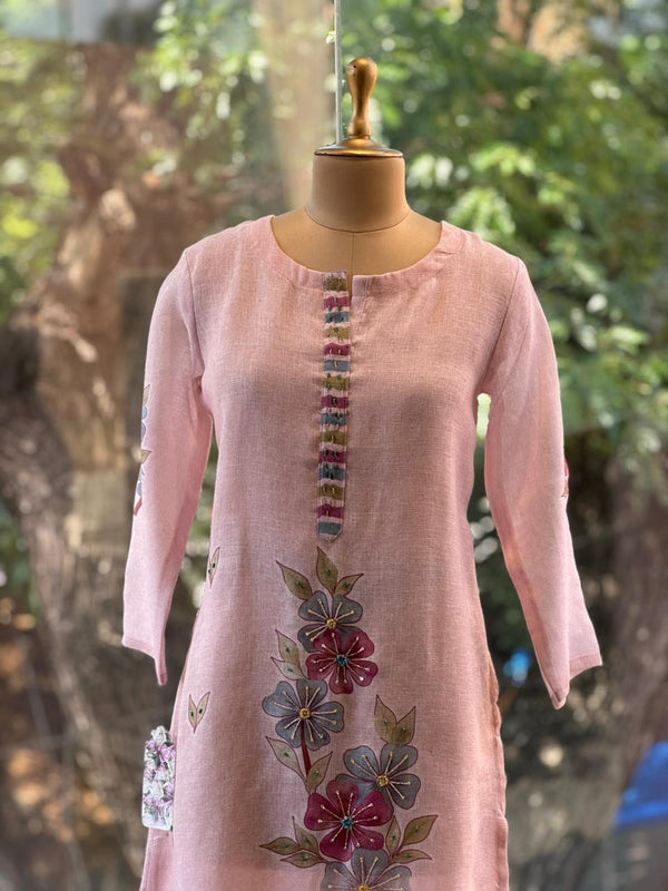 Pink Digital Print Suit