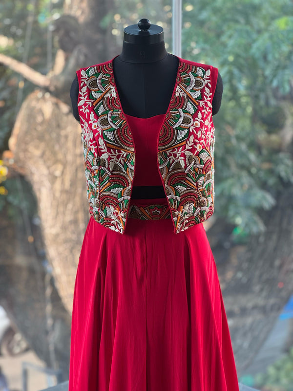 Red Jacket Set