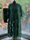 Green Thread Work Dupatta Set