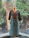Pure Cotton Printed Yoke Kurta with Side Pocket