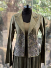 Green Shaded Crush Lehegna Set