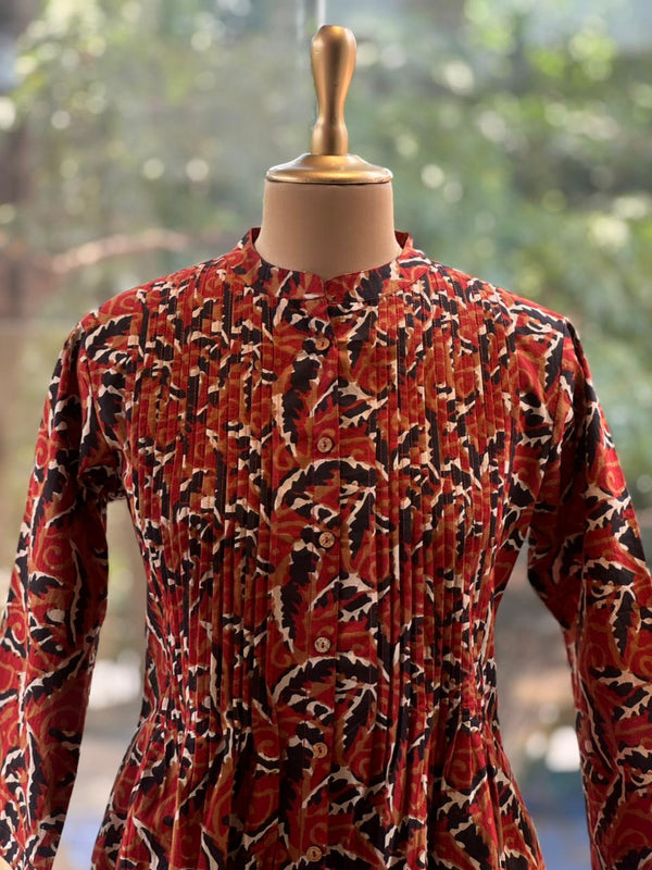 Rust Kalamkari Tunic