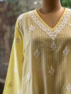 Yellow Chikankari Tunic