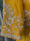 Yellow Designer Made Anarakali Set