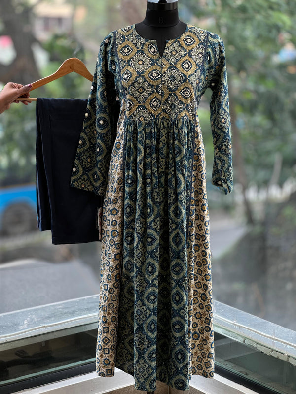 Blue Ajarakh Print Co Ord