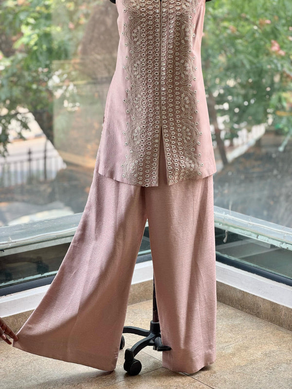 Pink Designer Made Palazzo Set