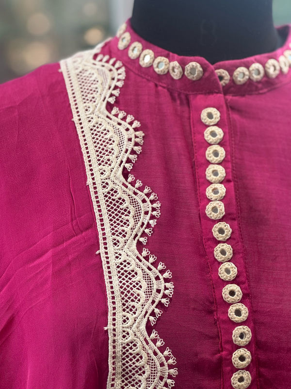 Pink Knot Work Suit
