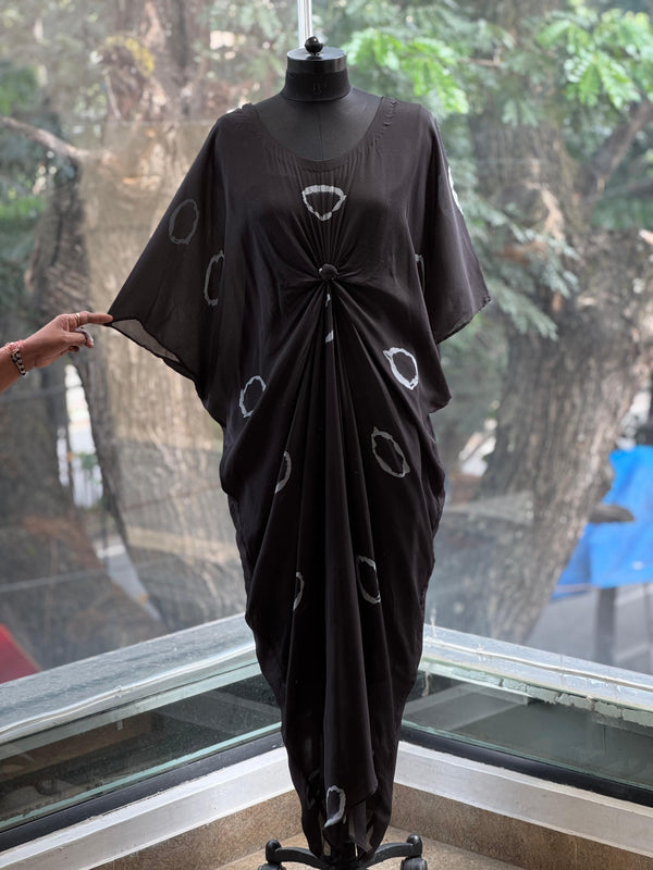 Black Tye Dye Kaftan