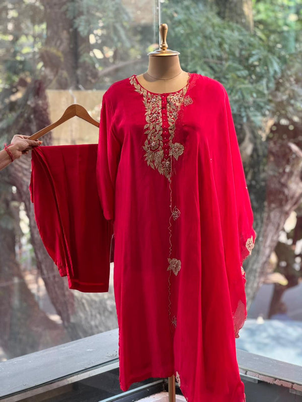 Red Patch Work Suit