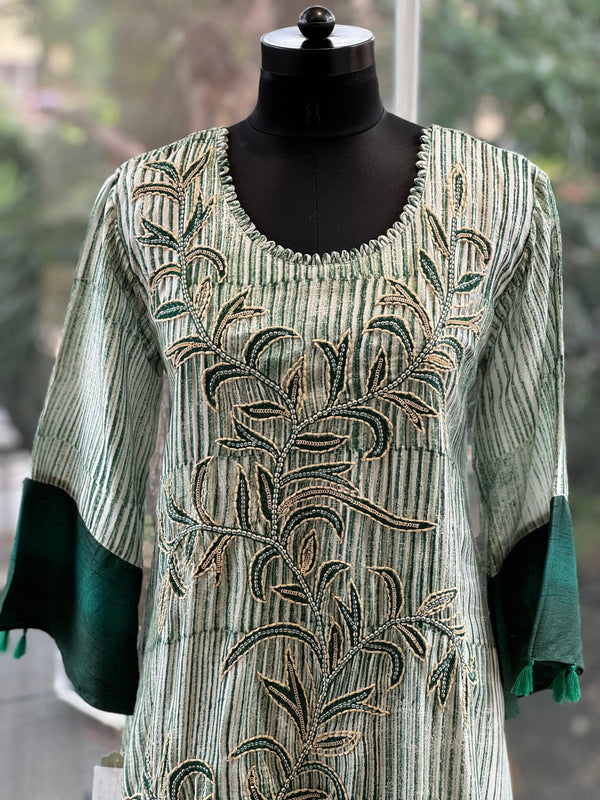 Green Asymmetrical Co Ord