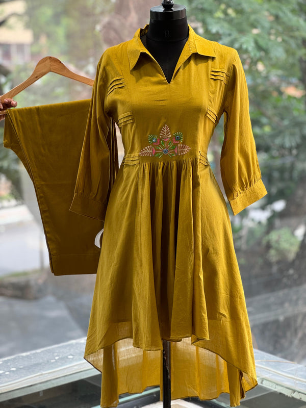 Yellow High Low Co Ord