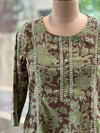 Brown Floral Print Tunic