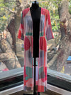 Crushed Digital Print Overcoat