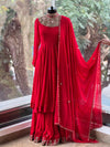 Red Sharara Set