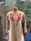 Beige Embroidered Tunic