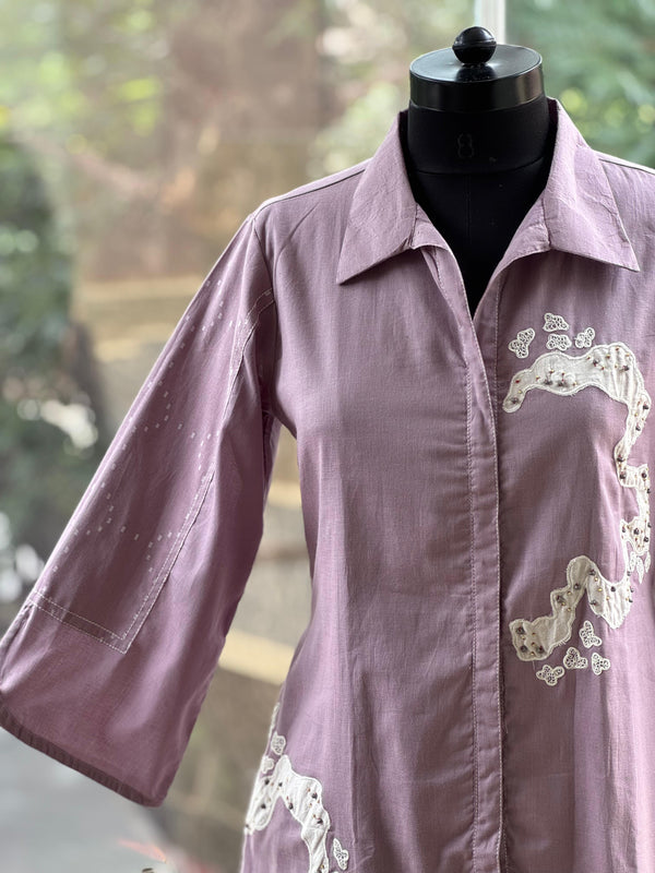 Mauve Patch Work Co Ord