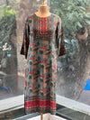 Sea Green Printed Dupatta Set