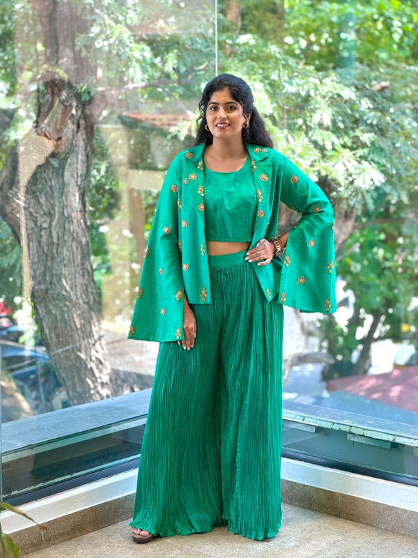 Green Crush Palazzo Set