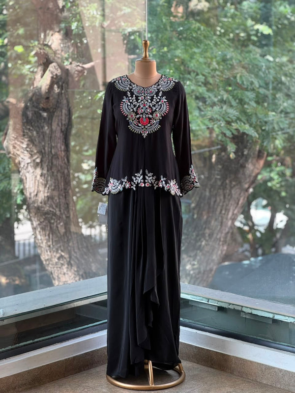 Black Skirt Set