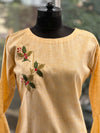 Yellowish Embroidered Tunic