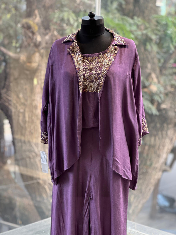 Mauve Palazzo Set
