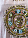 Pink Embroidered Mul Suit