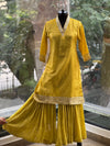 Greenish Yellow Sharara Set