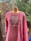 Pink Mul Chanderi Suit