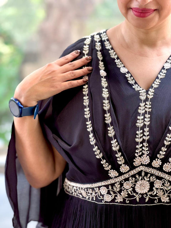 Black Kaftan Style Gown