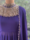 Purple Sharara Set