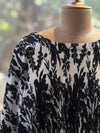 Black Crushed Cape Set
