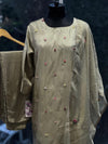 Green Embroidered Suit Set