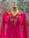 Pink Embroidered Skirt Set
