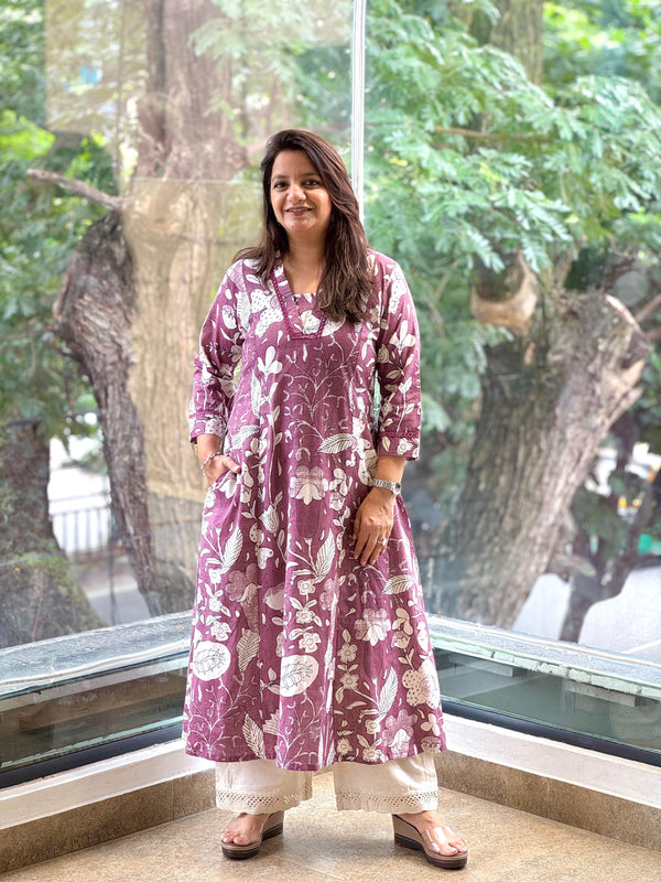 Plum Floral Co Ord