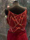 Maroon Taari Work Lehenga Set