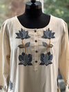 Half White Cross Stich Co Ord