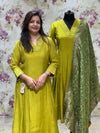 Green Banarasi Suit
