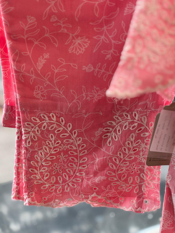 Light Pink Schiffli Co Ord