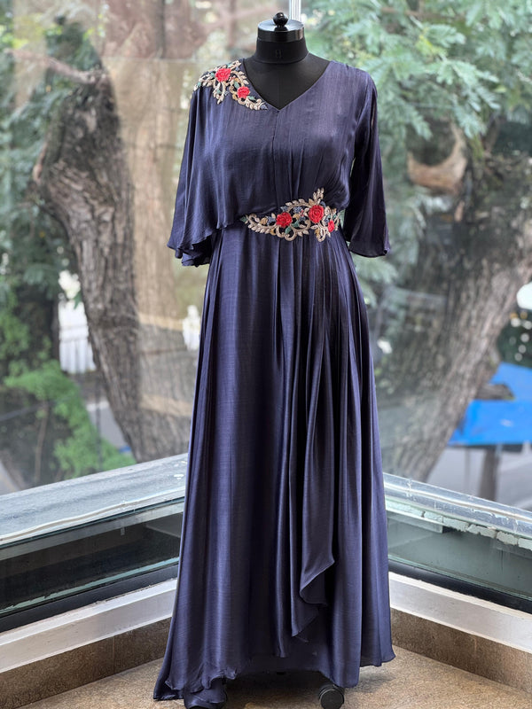 1 Side Falling Kaftan Gown