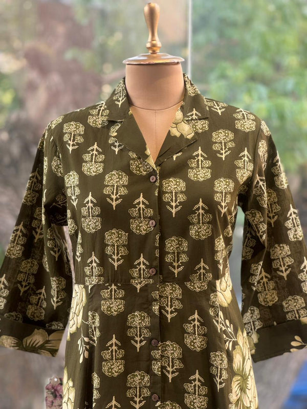 Green Printed Tunic