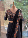 Black Intricate Drape Saree