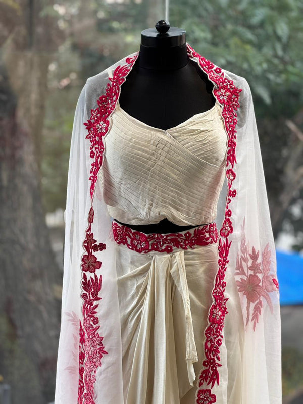 White Cape Set