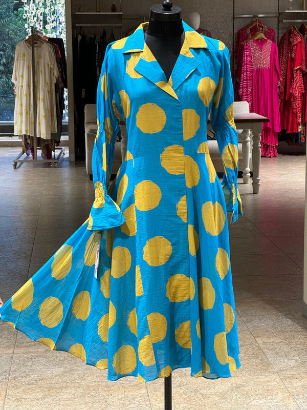 Blue Polka Dot Tunic