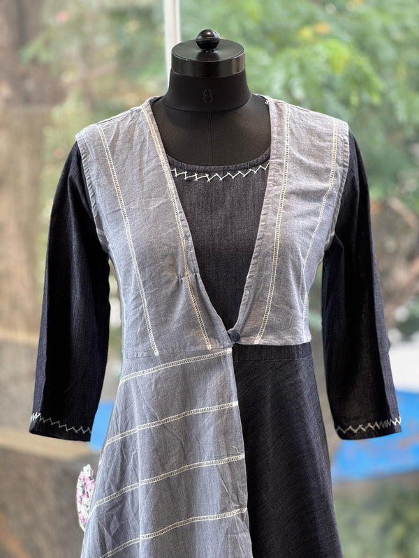 Grey Asymmetrical Tunic