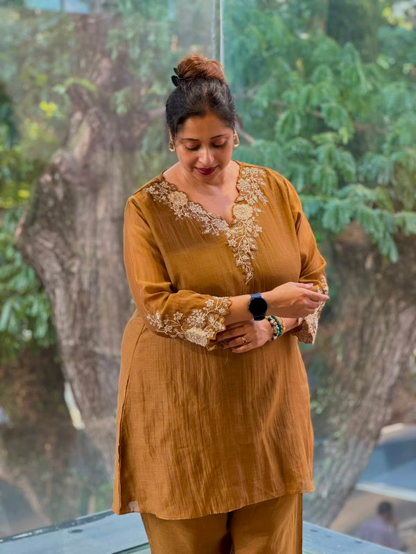 Brown Kurta Set